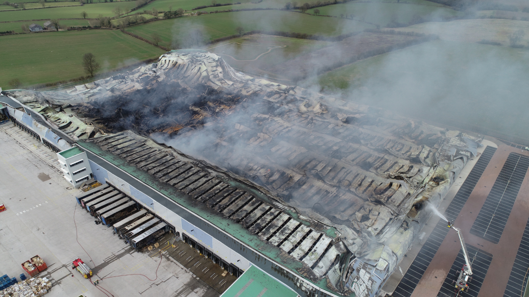 Warehouse fire – Inspection